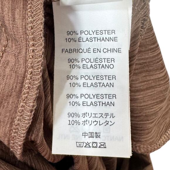 Vuori Falls Jumpsuit Almond Heather XL Wide Leg One Piece Athleisure Brown - Picture 9 of 11